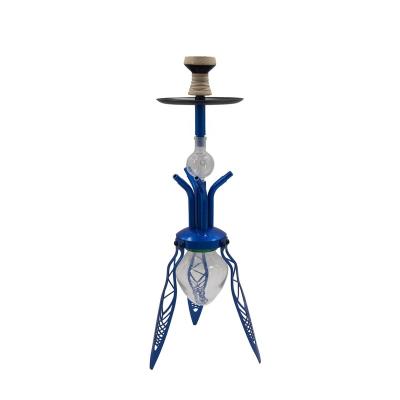 China 2022 Aluminum New Arrive Aluminum Hookah Shisha 3 Single Hose Hookah Hookah Shisha Tube Shishas Nargile for sale