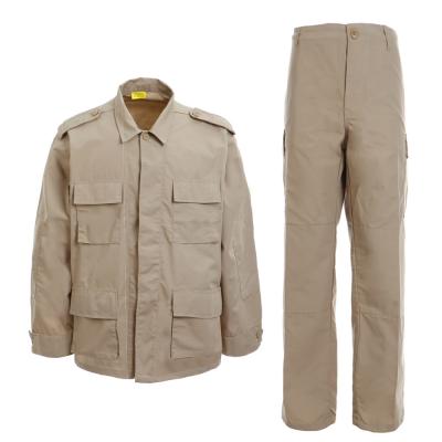 China Camouflage BDU Anti-Static Khaki Army Color Military Suits Set for sale