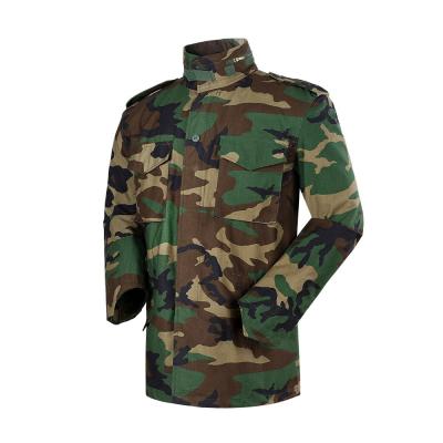 China Antistatic Olive Green M65 Military Uniform Jacket With Removable Hood for sale