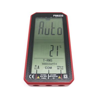 China Large Plastic LCD Digital Multimeter 6000 DC AC Voltage Count NCV RMS Multimeter for sale