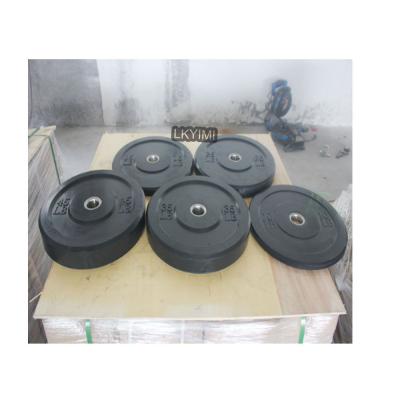 China Custom Bodybuilding Logo Pound Kg Gym Equipment Economics Breaded Bumper Rubber Plates For Weight Lifting for sale