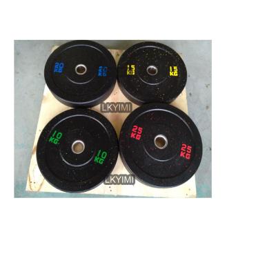 China Bodybuilding Cheapest 5/10/15/20/25KG OR 10/15/25/35/45/55LB Bread Rubber Hi Temp Bumper Plates for sale