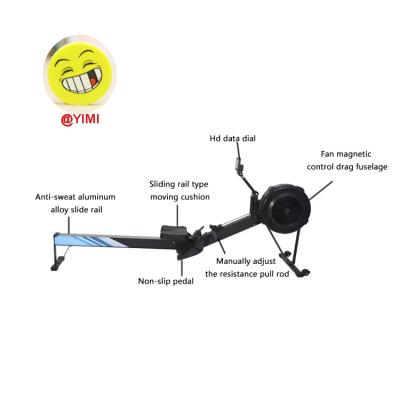 China Eco-Friendly Home or GYM Club Use Rowing Low Impact Air Rower Aluminum Frame Cardio Workout for sale