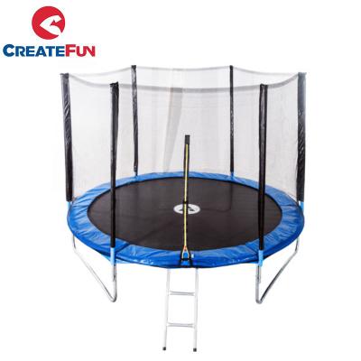 China Wholesale CreateFun Outdoor Cheap Economic Spring Trampoline 6ft 8ft 10ft 12ft 14ft Large With Enclosure for sale