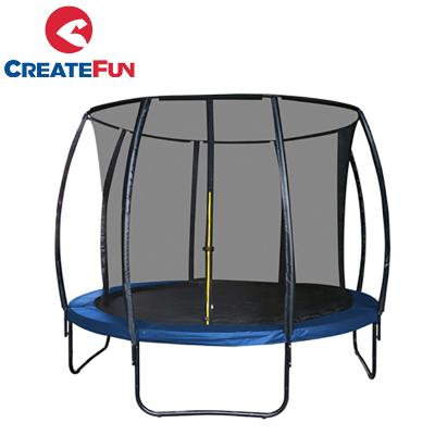 China 150kgs CreateFun Large Size 12FT Hot Round Kids Cheap Trampoline With Safety Fencing Net for sale