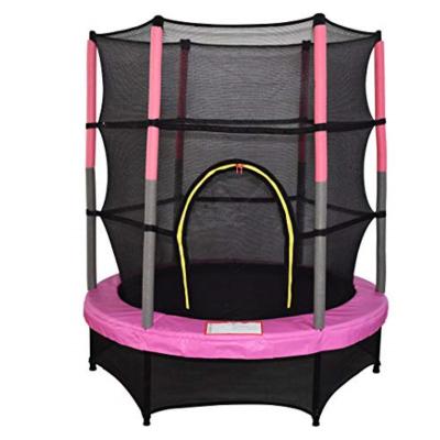 China 60KG To 100KG Decided By Trampoline Size CreateFun 4.5 Ft 55 Inch Mini Trampoline For Kids And Toddler for sale