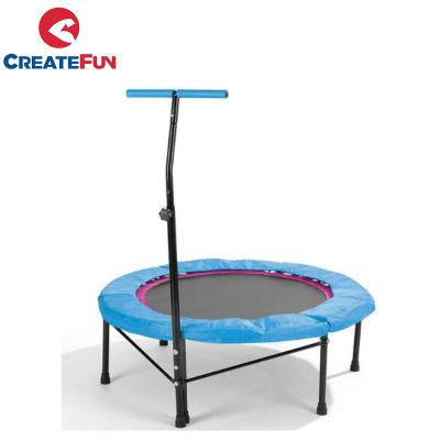 China 120KG CreateFun Mini Fitness Professional Adult Indoor Trampoline with Handle for sale