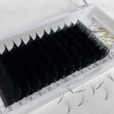 China JYZ High Quality Full Volume Eyelashes Quick Fanning Soft Soft Easy 8-23mm Full Volume False Eyelashes Fan Eyelash Extensions for sale