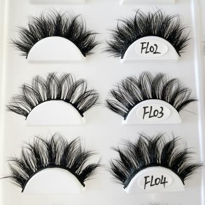 China Goods 2021 New Trend False Mink Lashes 3D 5D Private Label Silk Eyelashes Cruelty Free False Mink for sale