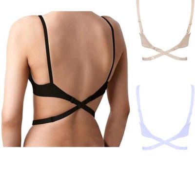 China BB011-002 Underwear crossover stretcher elastic nylon bra strap for lowcut backless dress for sale