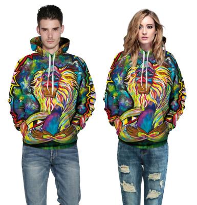 China Polyester 2020 Hot Sale Digital Printed Animal Print Hoodie Couples Fashion Couples Halloween Costume for sale