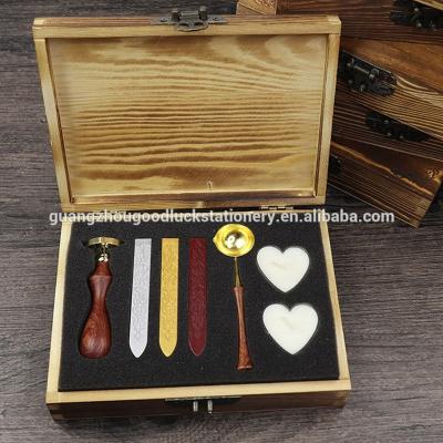 China Decorating Monogram Initials Luxury Wax Seal Set / Luxury DIY Wax Seal Punch Set for sale