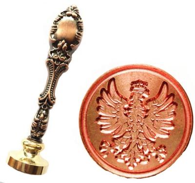 China Custom Stamp Vintage Decoration Vintage Image Logo Letters Wax Seal Sealing Stamp Metal Peacock Handle Copper Head Bronze Luxury Custom Stamp for sale