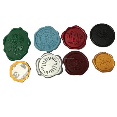 China Custom Decoration Logo Decoration Used Self Adhesive Wax Seal Sticker for sale