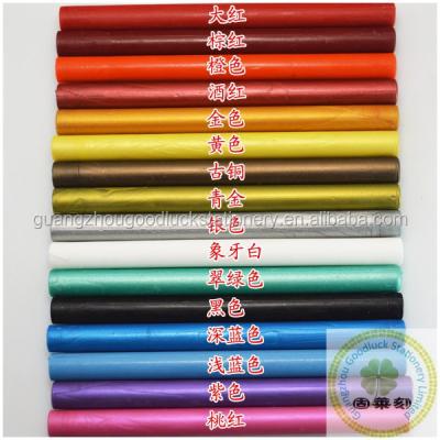 China Decoration Colorful Round Sealing Wax For Invitation Sealing Card / Eco-friendly Traditional Sealing Wax Sticks For Glue Gun for sale