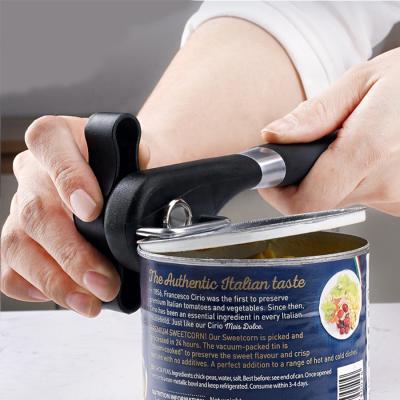 China Amazon Sustainable Professional Durable Safe Manual Soft Rise Edge Can Opener With Soft Grips Handle for sale