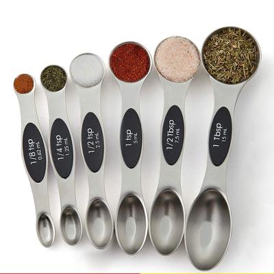 China Stainless Steel Viable Scale Measuring Cups Metal Kitchen Doser and Cup Set Custom Gauge for sale