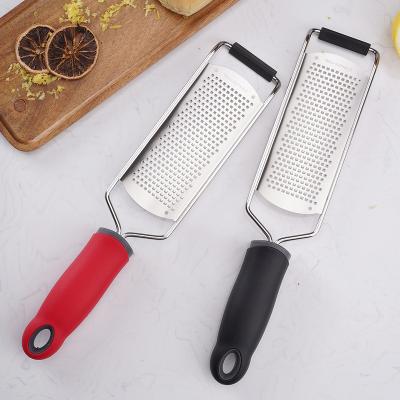 China Hot Sale Metal Citrus Stainless Steel Cheese Grater And Lemon Zester With Brush for sale