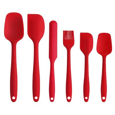 China Sustainable Silicone Kitchen Utensils, Baking, Bakeware Silicone Spatula Mixing Set for sale