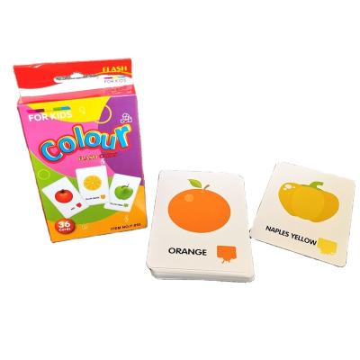 China Educational Toy/Card Kids Knowledge Cards Montessori First Double Sides Body Parts Fruit Toys Educational Gifts Baby Animals Kids for sale