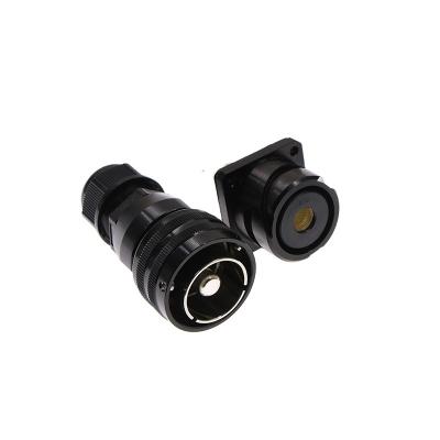 China Power Connector manufacturer Industrial Plug and socket after the Jack is installed Single pin bayonet locking connector IP67 for sale