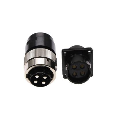 China Automotive Aviation connector female and male connector plug-in socket Four-pin bayonet locking connector for sale