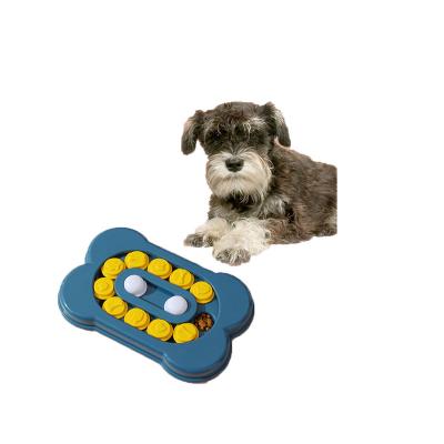 China Interactive Identification Viable Development Bone Track Drilling Toy Educational Slow Feeder For Dog Training for sale