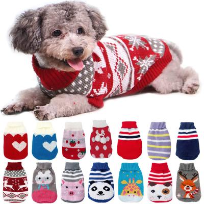 China Thoughtful Cute Red Deer Cat Sweater Winter Puppies Jacket Teddy Coat Clothes for sale