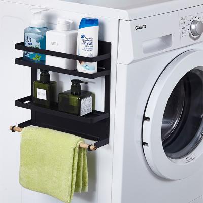 China Manufacturer viable original supply magnetic washing machine organizer rack black and white color can choose for sale