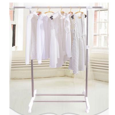 China Adjustable Height Adjustable Stainless Steel Hanging Clothes Rack for sale