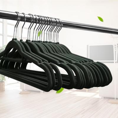 China Velvet Hanger Wedding Dress Hanger Eco-friendly Material Plastic Coat Hanger for sale