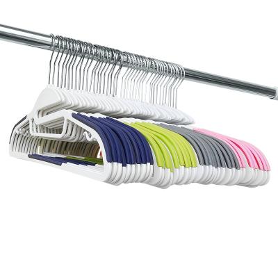 China Hot Wholesale Garment Hangers Closet and Amazon Sale Plastic Door Laundry Hangers for sale