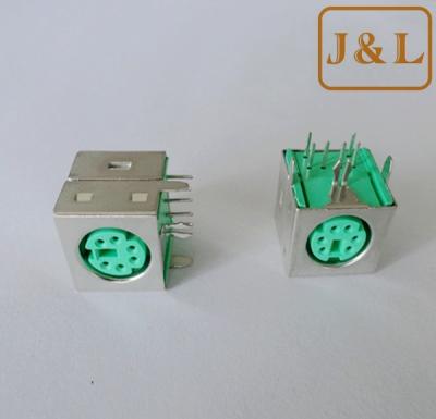 China MINI DIN 6P Connector(green) for sale