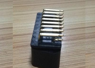 China J1962 GOLDEN PLATED OBDII 16 PIN MALE CONNECTOR ,90 degree PCB SOLDERED for sale