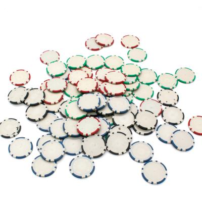 China Casino Gambling Cheap Price Custom Sublimation ABS Blank Poker Chips Pattern Fichas De Poker 10.8g 40*3mm for sale