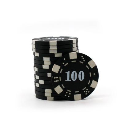 China Casino Gambling Custom Casino Royal ABS Plastic Logo Printing Professional 10.8g 40mm*3mm Poker Chips for sale