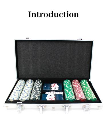 China High Quality Casino Playing Poker Chips Set With Custom Case Casino Two Decks Playing Cards for sale