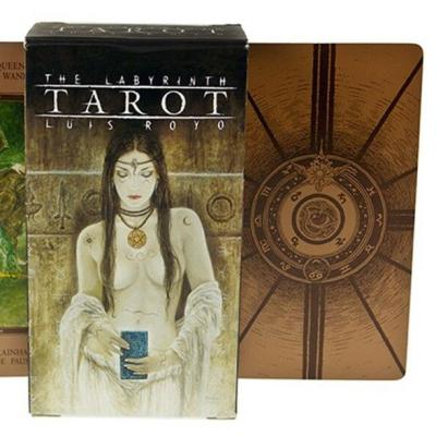 China Plastic Hot Selling Custom Printing Gold Edge Playing Cute Oracle Deck Tarot Cards for sale