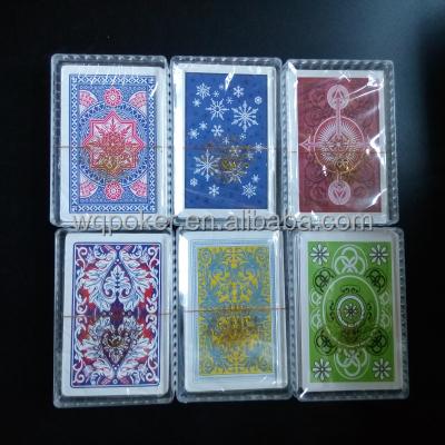 China Plastic Custom Design 0.3mm 100% Thick Plastic Playing Cards Waterproof PVC Poker Card for sale