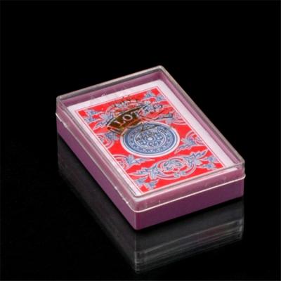 China Custom Plastic Wholesale High Quality Plastic Playing Card Lotus PVC Poker Card for sale