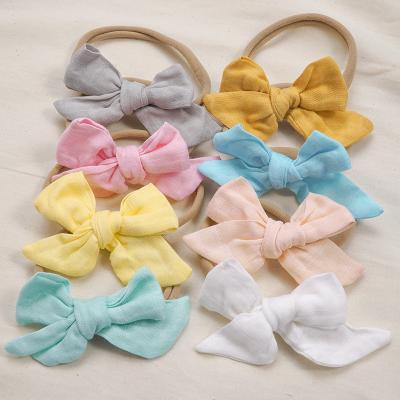 China Newborn Colorful Warm Infant Headwrap Hair Color Easy Carry Pure Headband Bands For Hair Accessories for sale