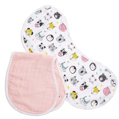 China Custom Packing Waterproof Cotton Antibacterial Personalized Baby Bibs for sale