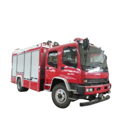 China Stainess Water Foam Powder Tank Fire Truck 4*2 Steel Fire Fighting Truck Water Supply Fire Truck for sale