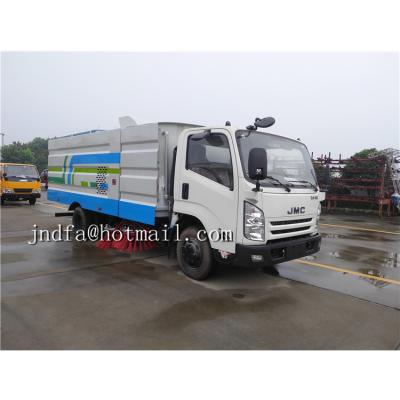 China Street cleaning JMC 4*2 road sweeper truck with 4500l dust tank and 1000l water tank for sale