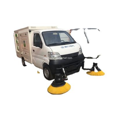 China Electronic Road Cleaning Brush 500L Tank Zero Emission Road Sweeper Truck Sales for sale