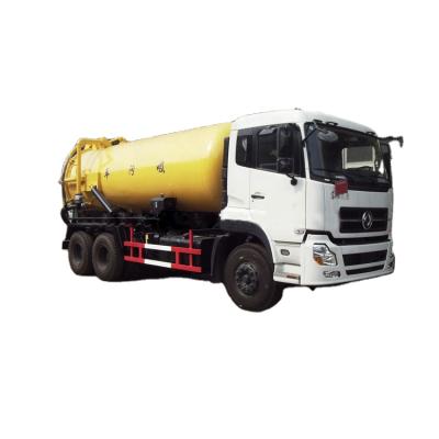 China Carbon Steel 5-6mm 16CBM 18CBM Old Model Vacuum Sewer Truck Dongfeng 6x4 Suction Sewage Truck for sale