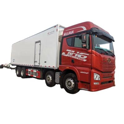 China 8x4 FAW 9.6m van truck heavy refrigerated truck cold room for sale euro 3/Euro 4/Euro 5 JDF2020121803 for sale