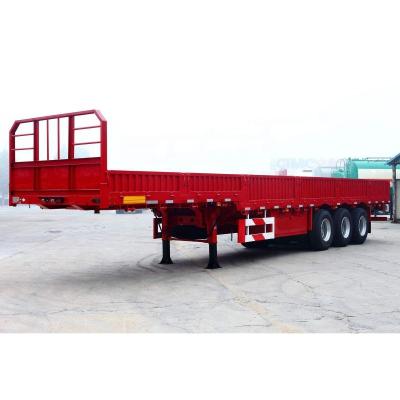 China Concave Truck Trailer CCC ISO Certificate 2 Axle Heart Lowbed Semi-Trailer for sale