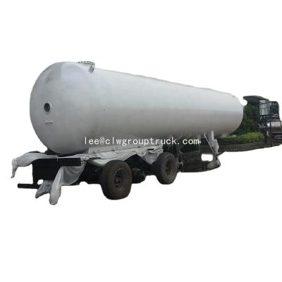 China Truck Trailer Guaranteed Transport LPG Tank Container Semi Trailer for sale