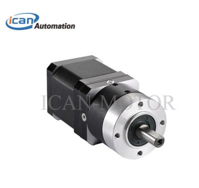 China NEMA 17 industrial nema23 motor planetary gearbox, 7nm geared stepper motor for sale